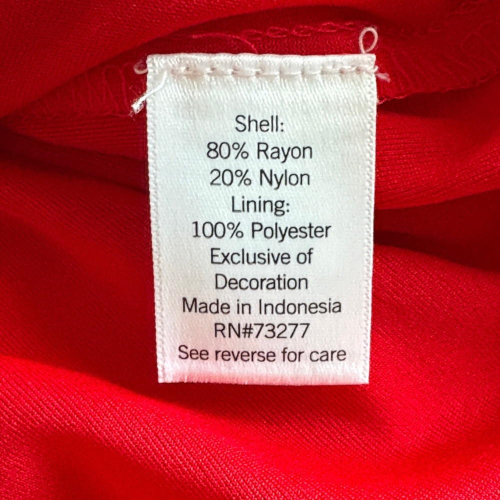 Red Button-Front Dress - image 6